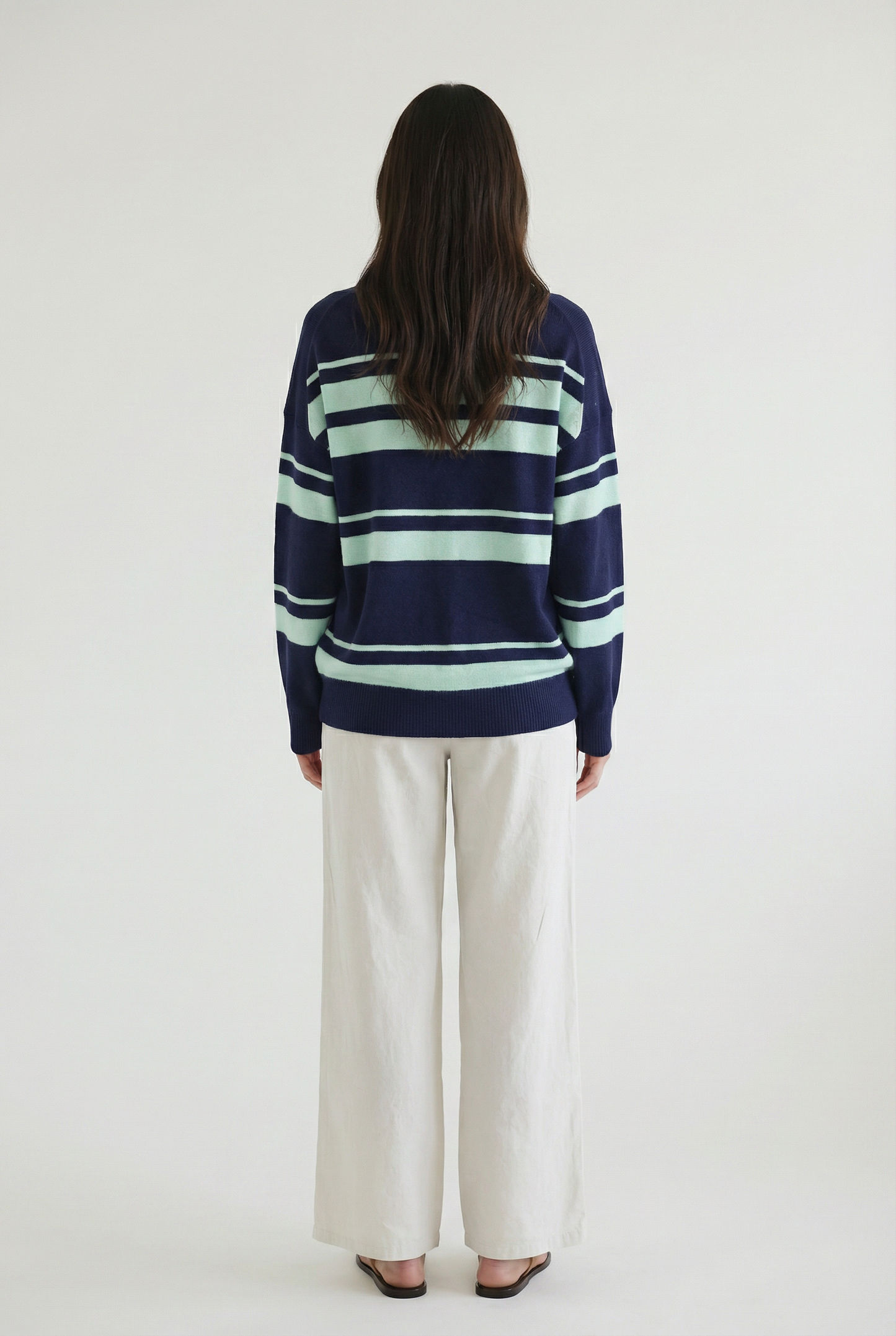 Bond St Stripe Polo Sweater