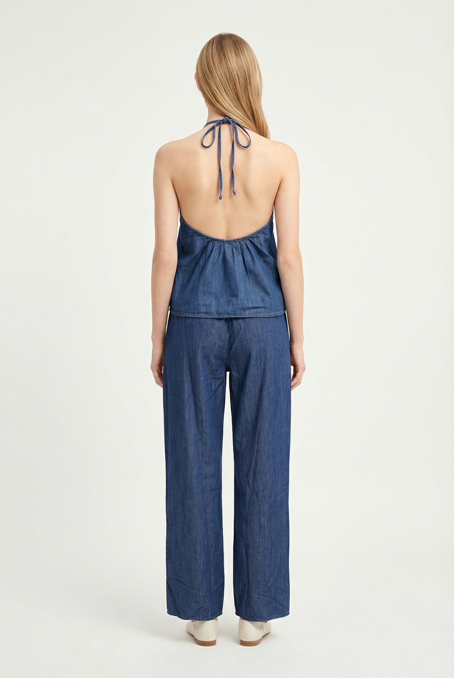 Bowie Denim Halter Top
