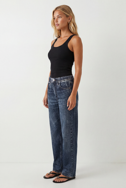 Brentwood Printed Denim Pant