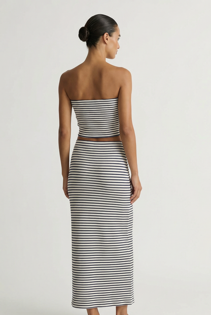 Caffari Stripe Tube Top