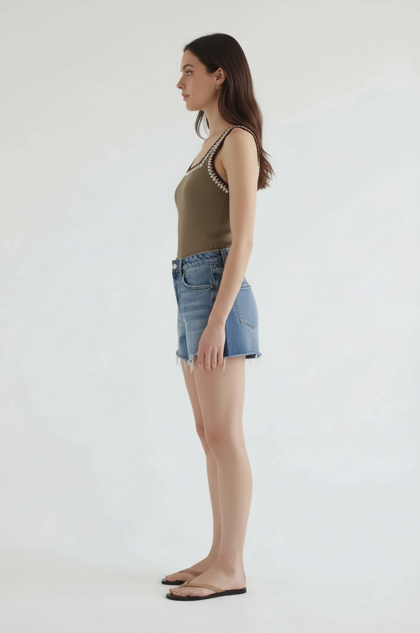 Colette Tri Color Trim Tank