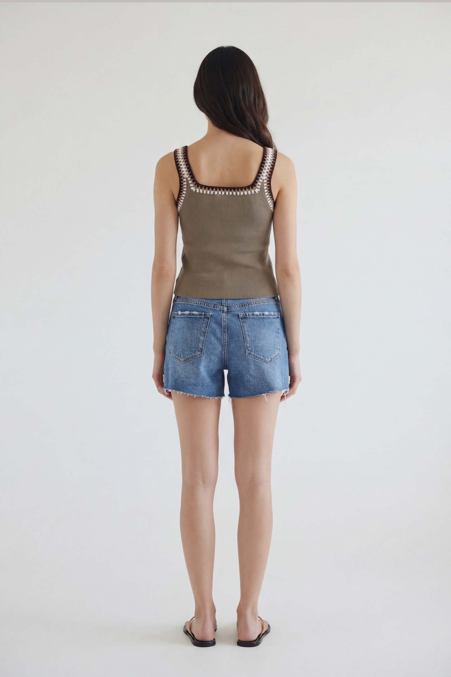 Colette Tri Color Trim Tank