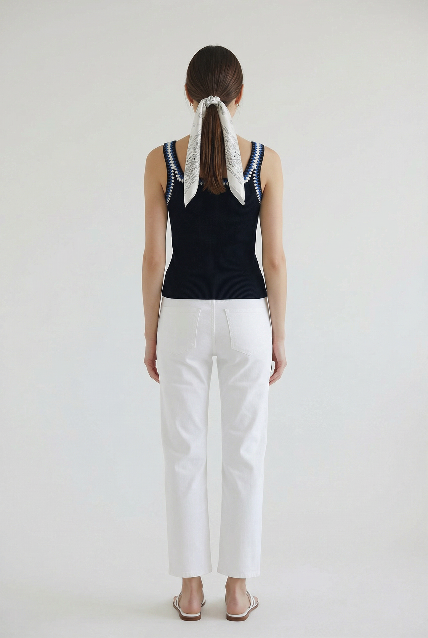 Colette Tri Color Trim Tank