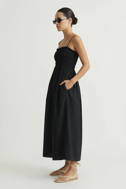 Cornelia Poplin Midi Dress
