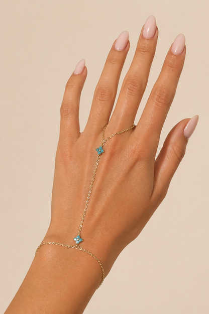 Cz Flower Hand Chain
