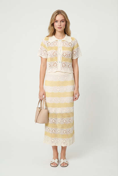 Daisy Baby Crochet Knit Skirt