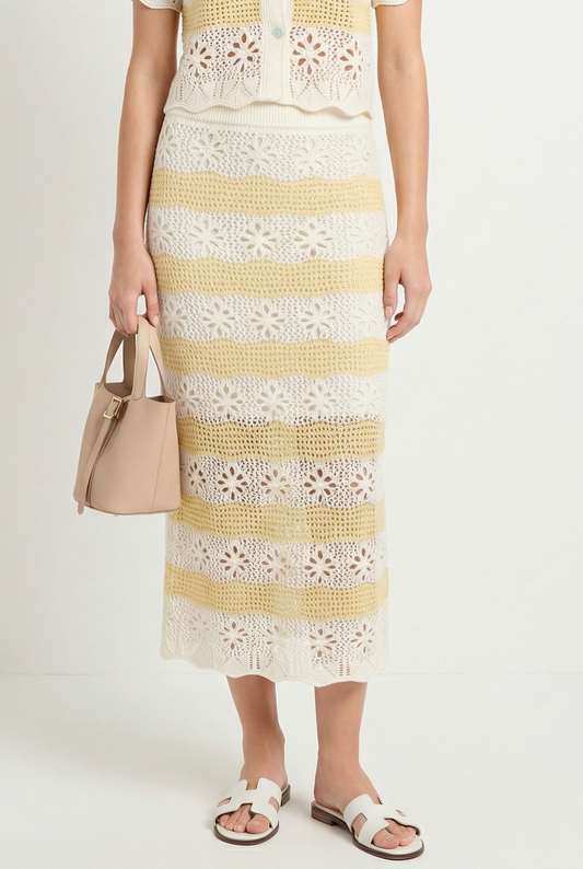 Daisy Baby Crochet Knit Skirt