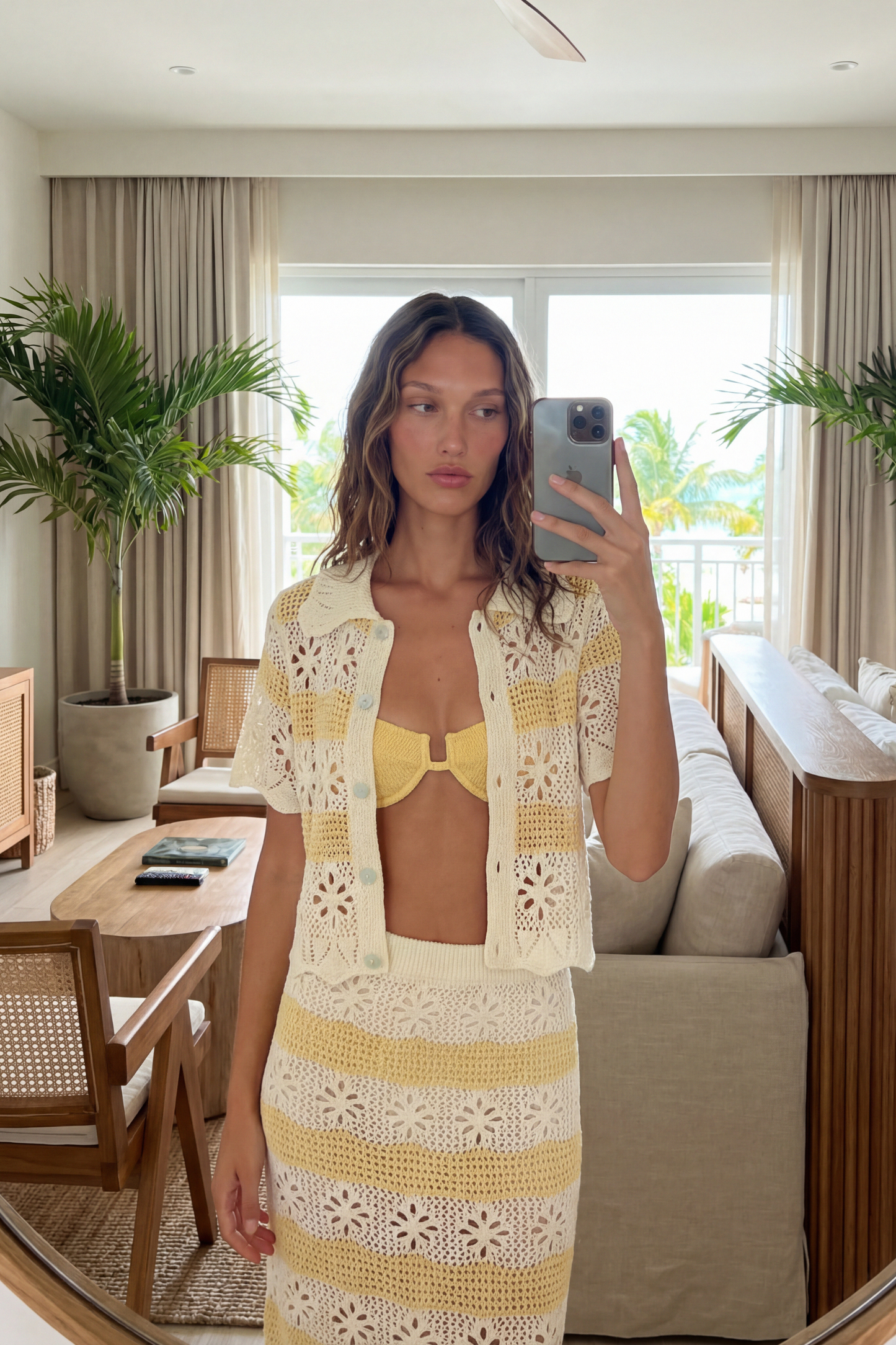 Daisy Baby Crochet Knit Top