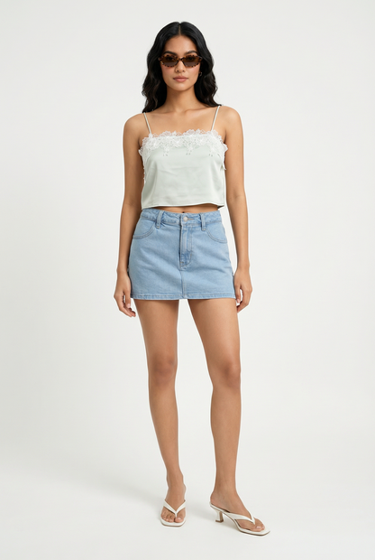 Denim Skort