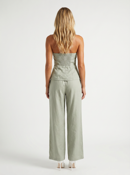Dune Road Linen Halter Top