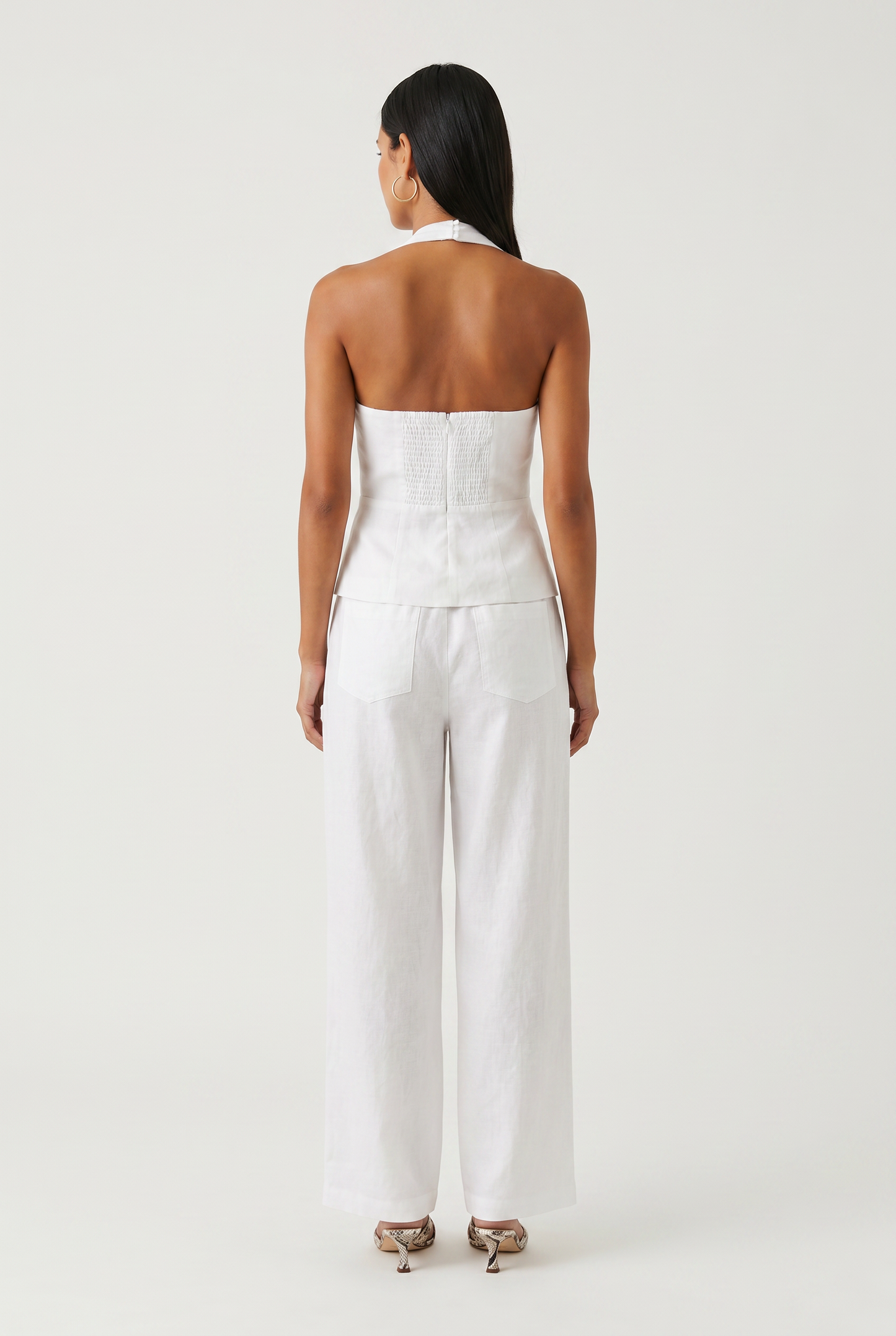 Dune Road Linen Halter Top