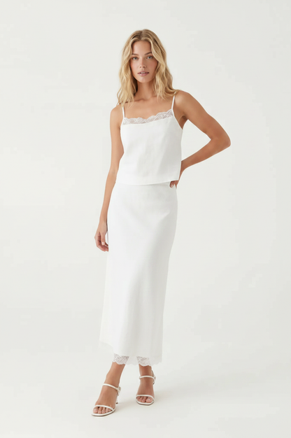 Everly Lace Trim Top