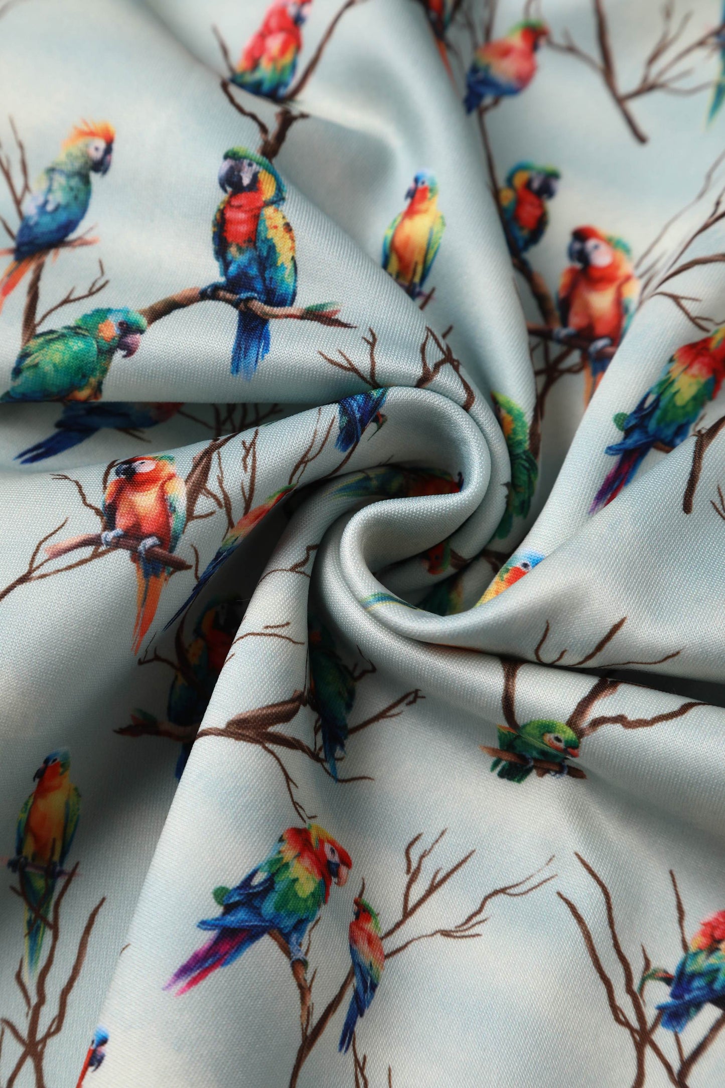 Lily Light Green Parrot Off Shoulder Dress