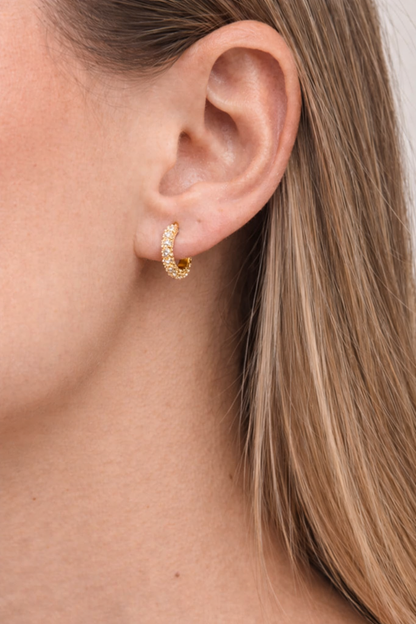 Glint Small Cz Hoop
