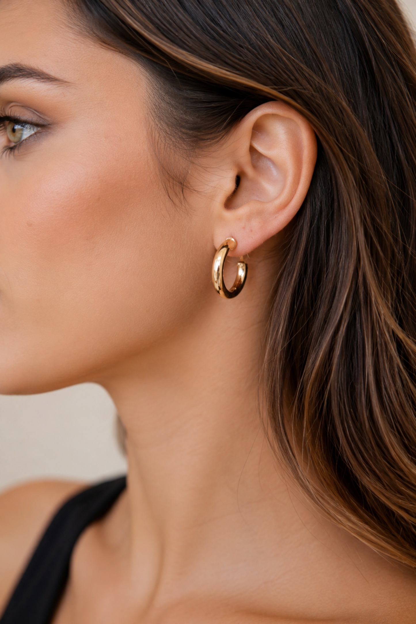 Hailey Small Thick Hoops