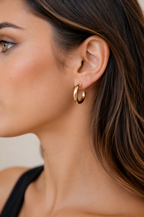 Hailey Small Thick Hoops