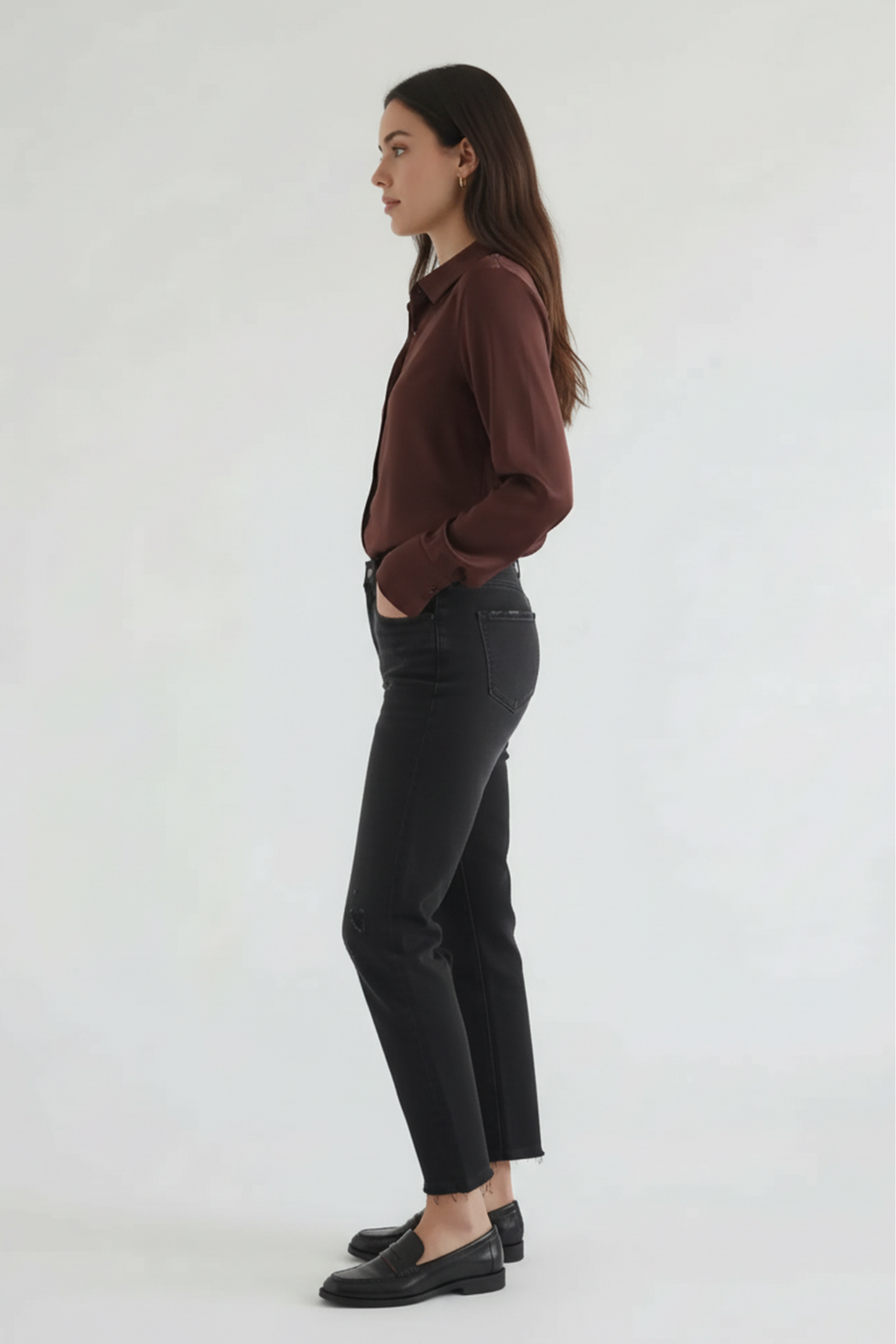 High Low Satin Shirt