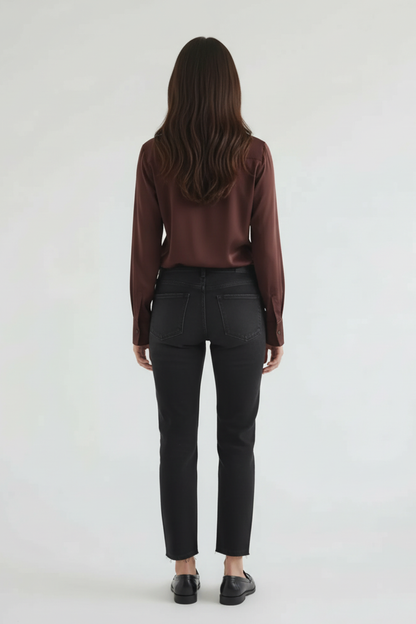 High Low Satin Shirt
