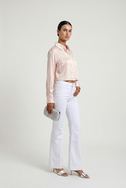 High Low Satin Shirt