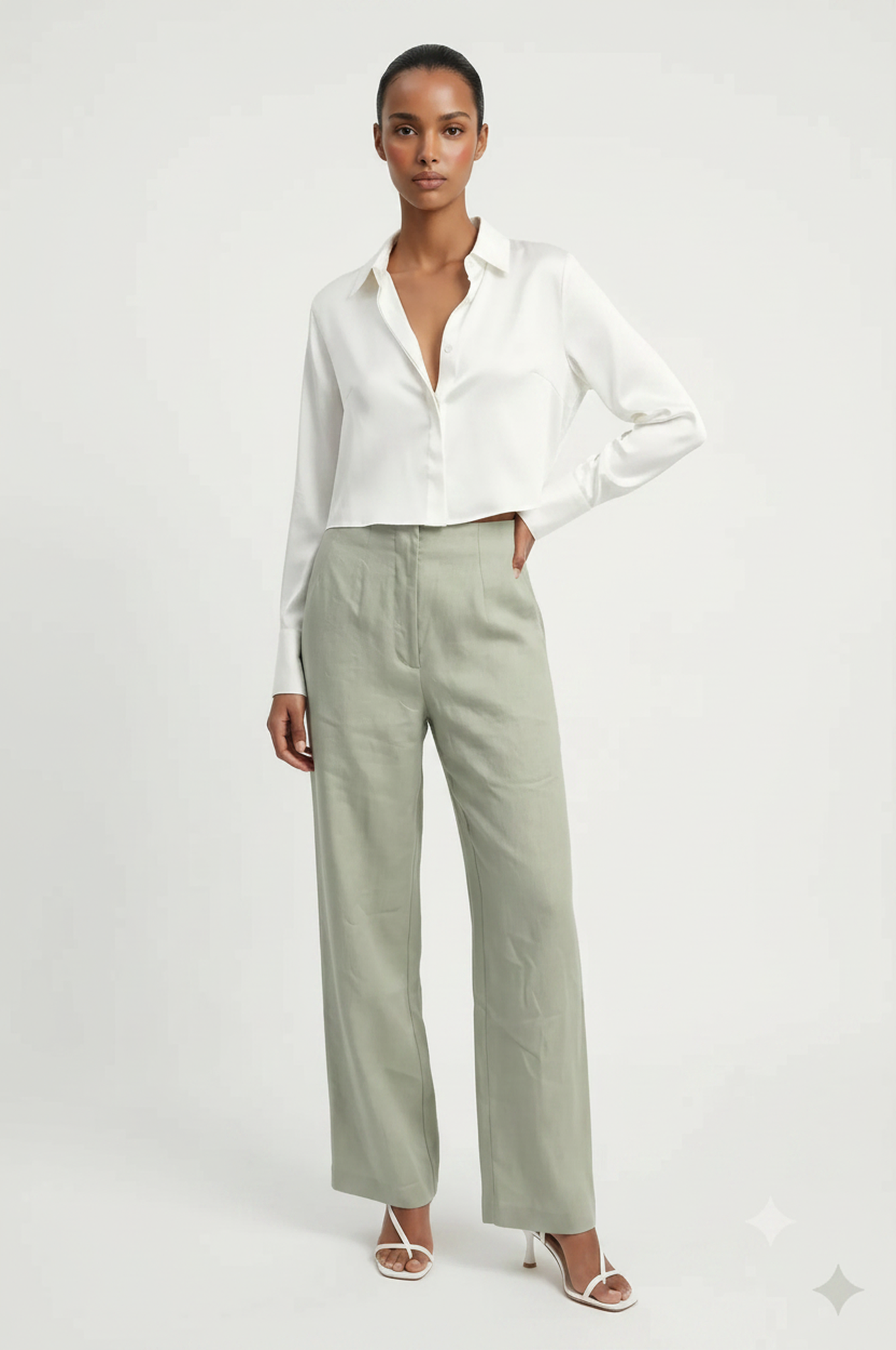 High Low Satin Shirt