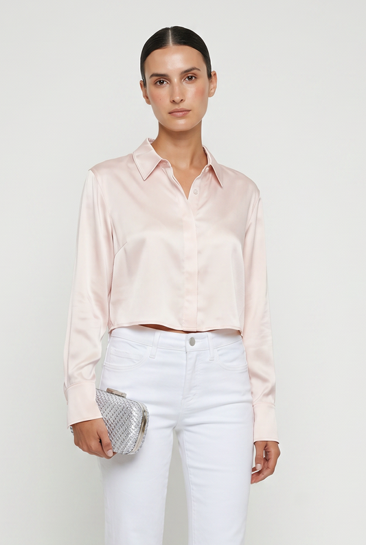High Low Satin Shirt