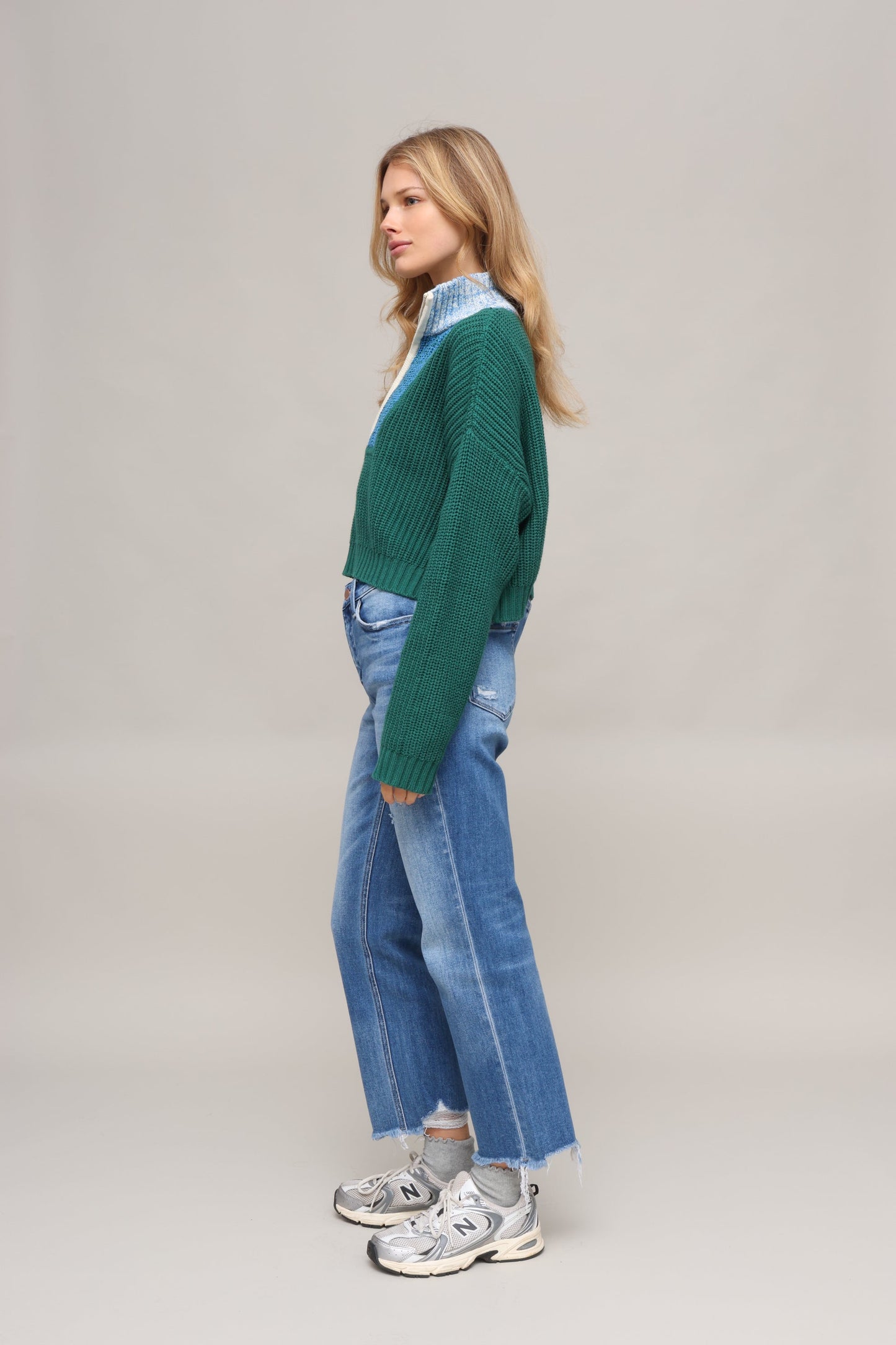 High Rise Crop Straight