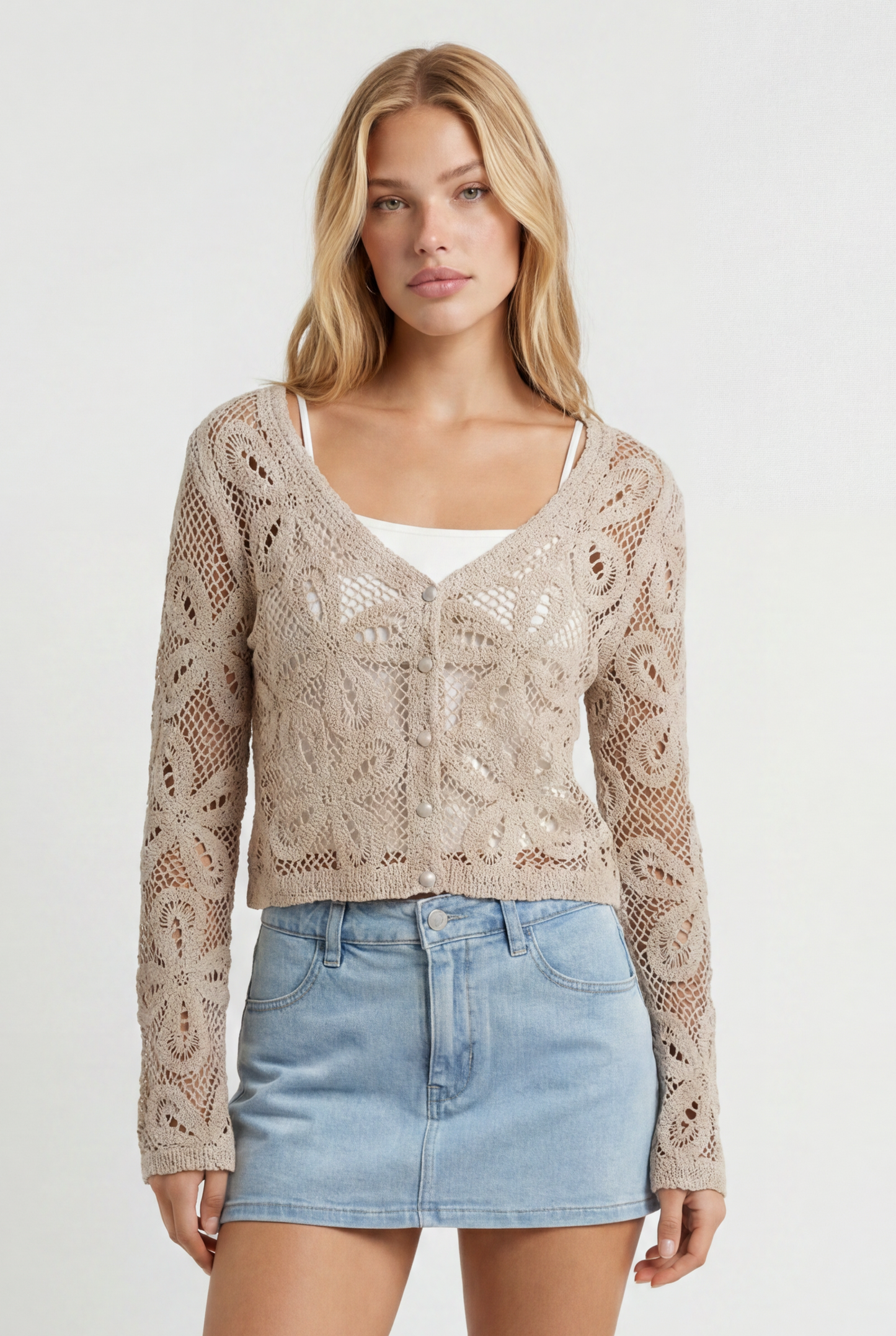 Jenny Crochet Cardigan