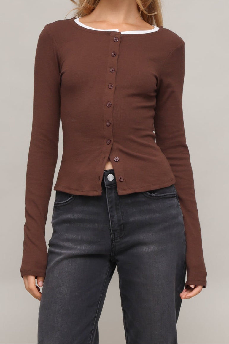 Julia Button Down L/s Top