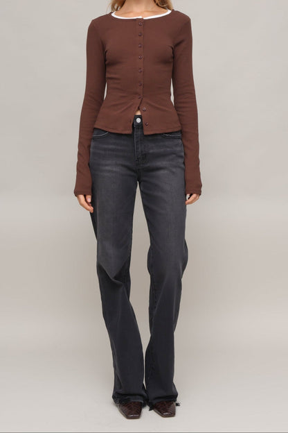 Julia Button Down L/s Top