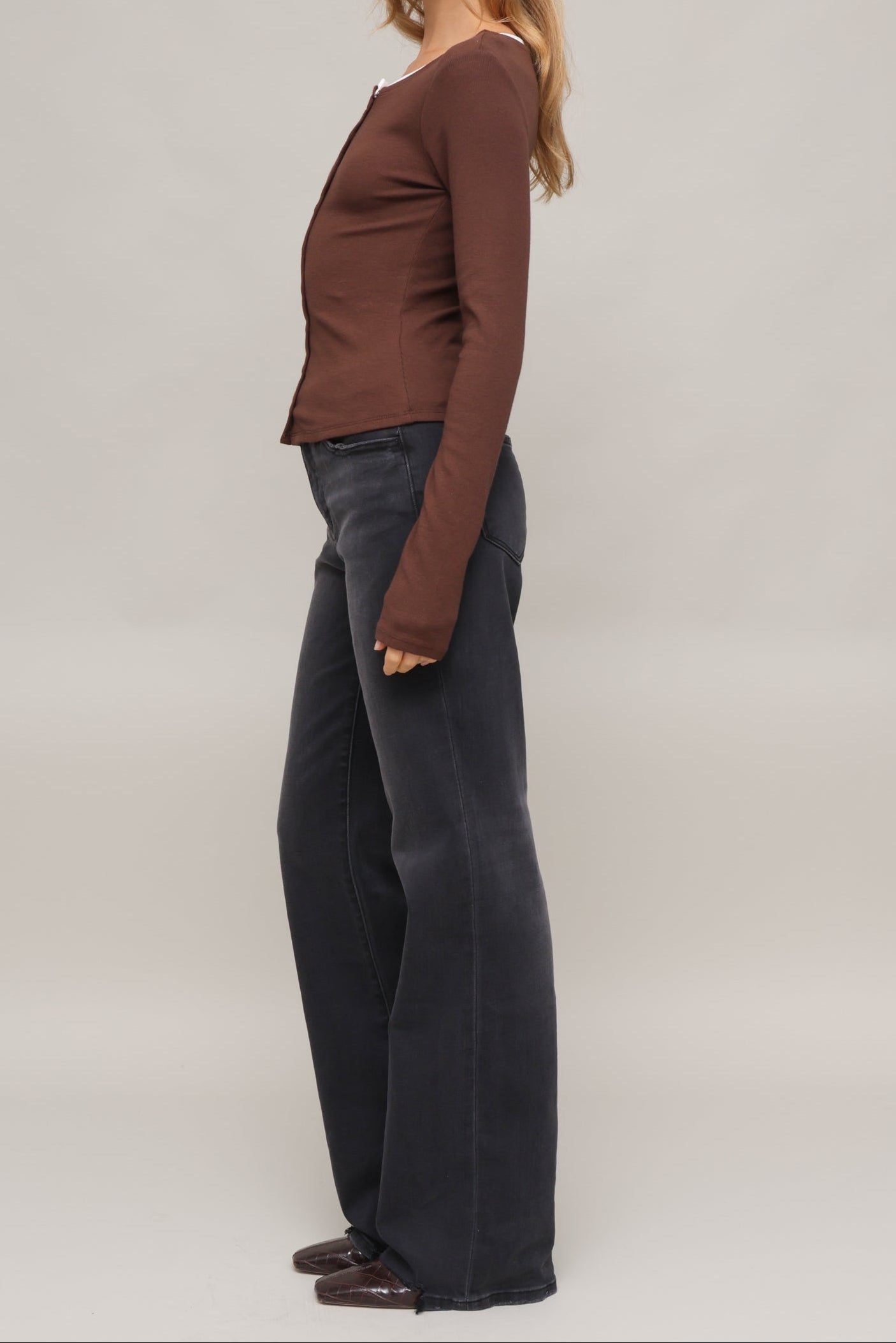 Julia Button Down L/s Top