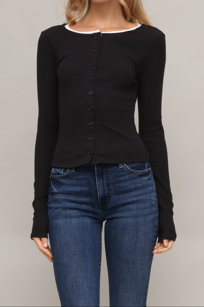 Julia Button Down L/s Top