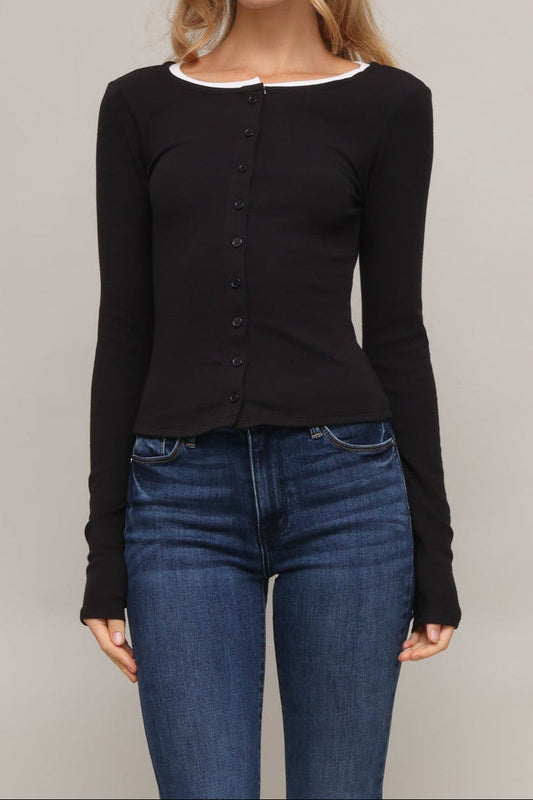 Julia Button Down L/s Top