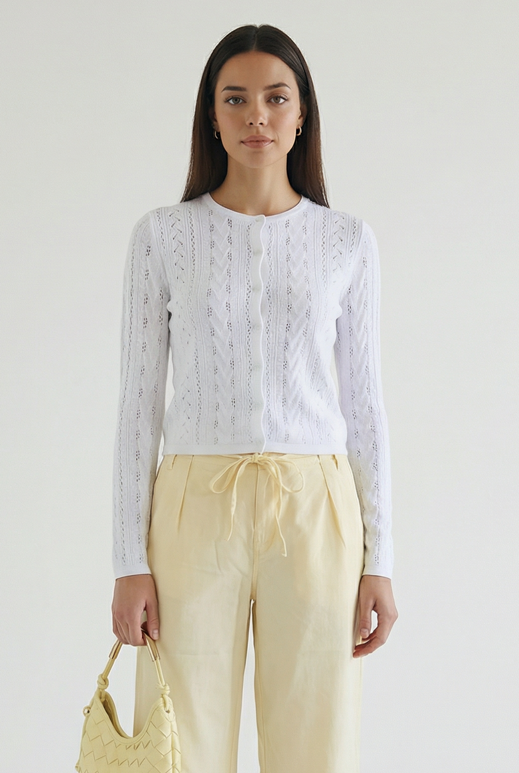Katie Pointelle Cardigan