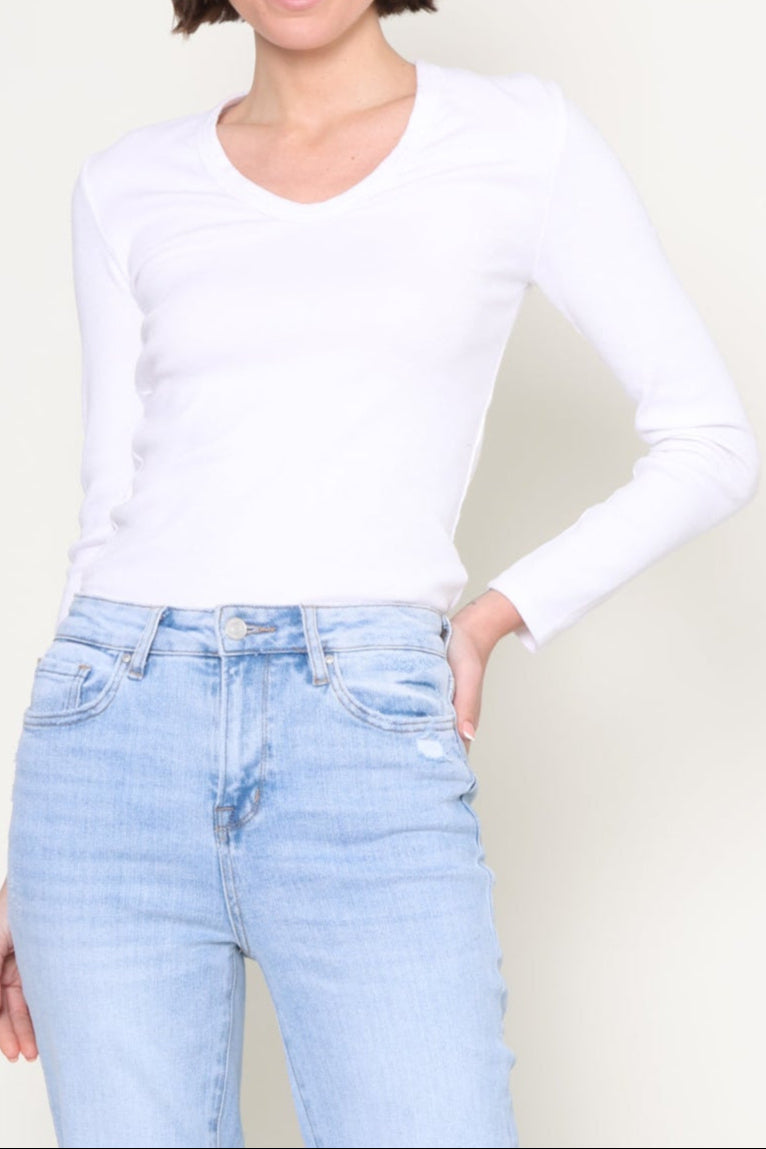 Kitt Blondie Long Sleeve V Neck
