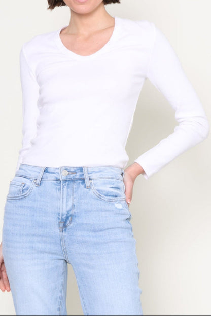 Kitt Blondie Long Sleeve V Neck