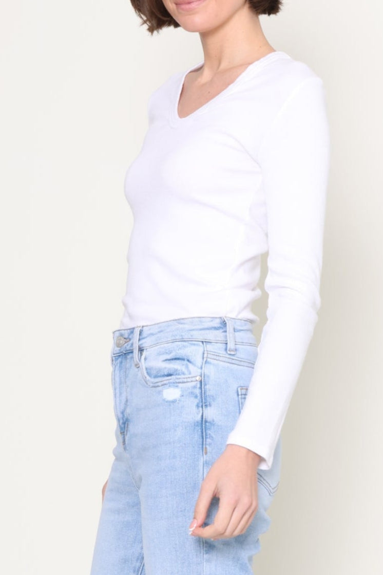 Kitt Blondie Long Sleeve V Neck