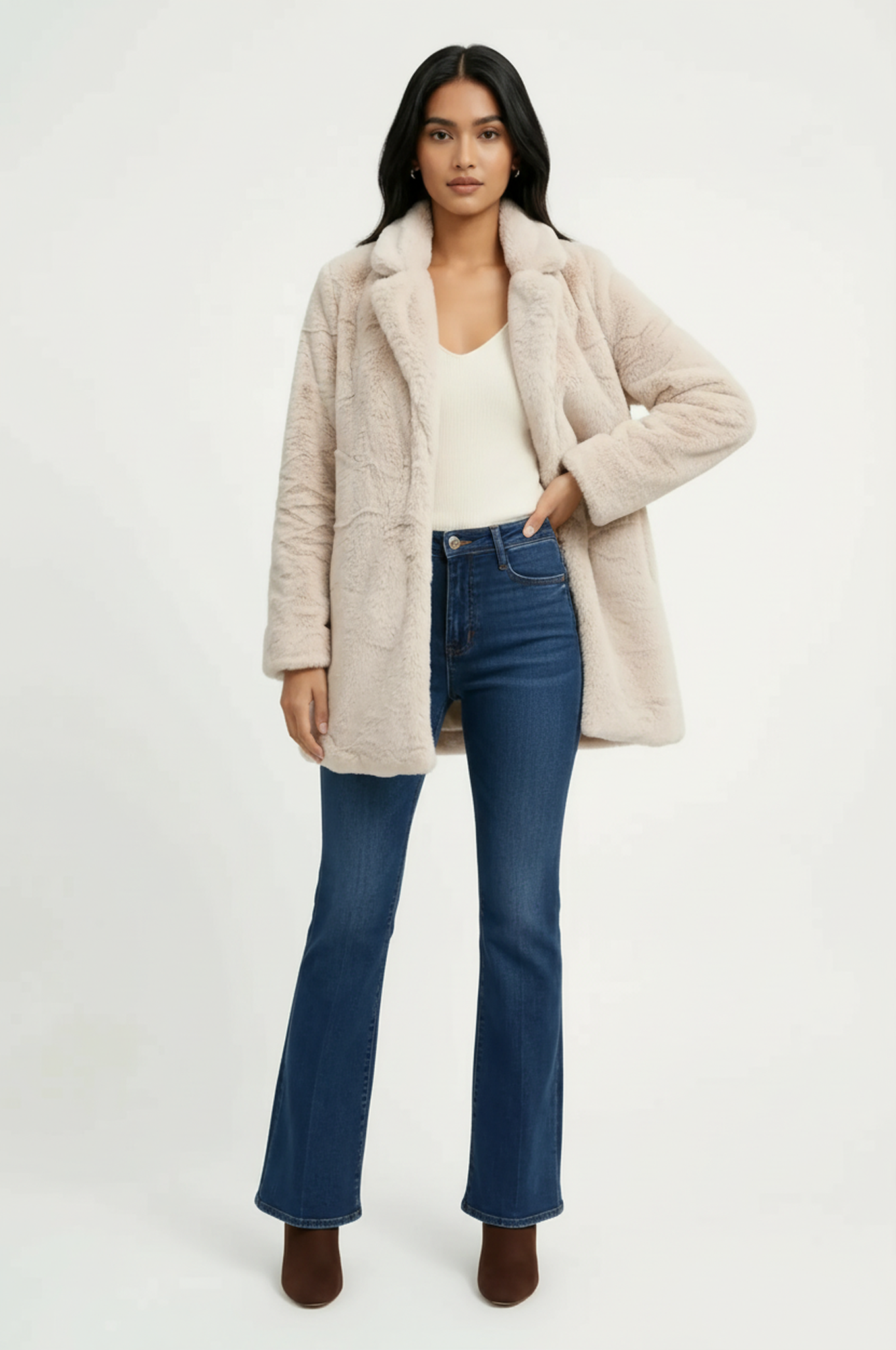 La Muse Faux Fur Coat