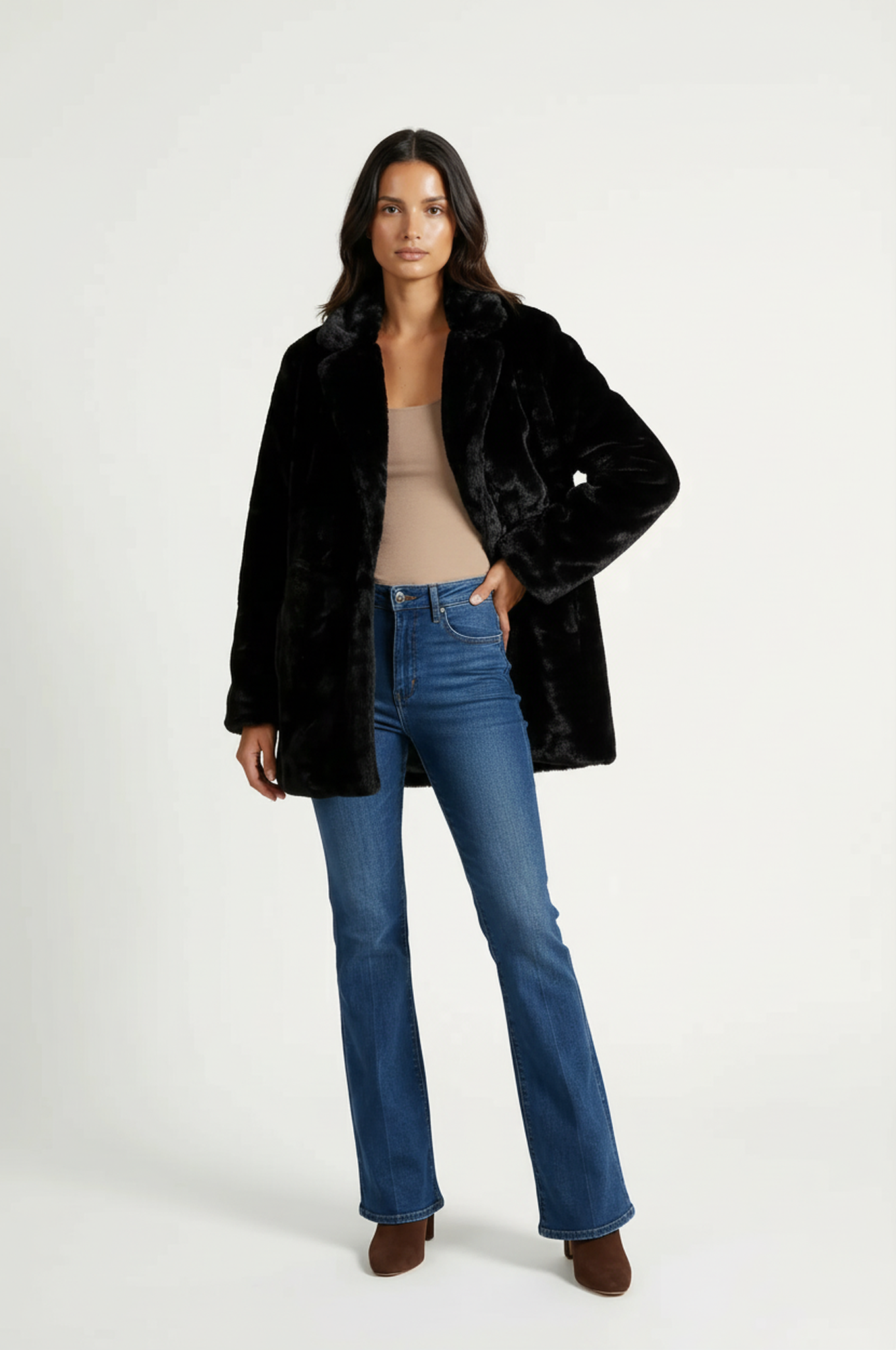 La Muse Faux Fur Coat