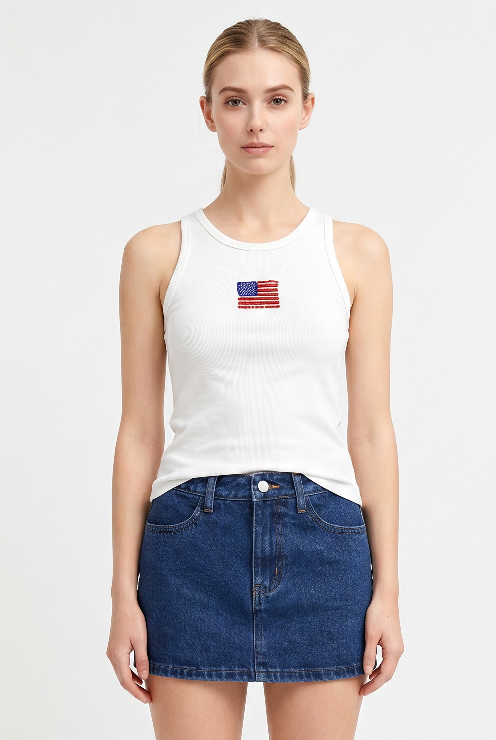 Liberty Beaded Rib Tank