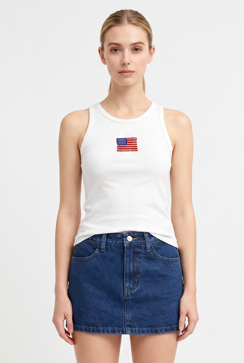 Liberty Beaded Rib Tank