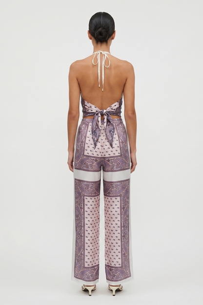 Lila Printed Halter Top