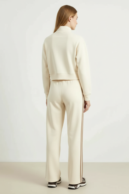 Line Up Button Henley Sweatshirt