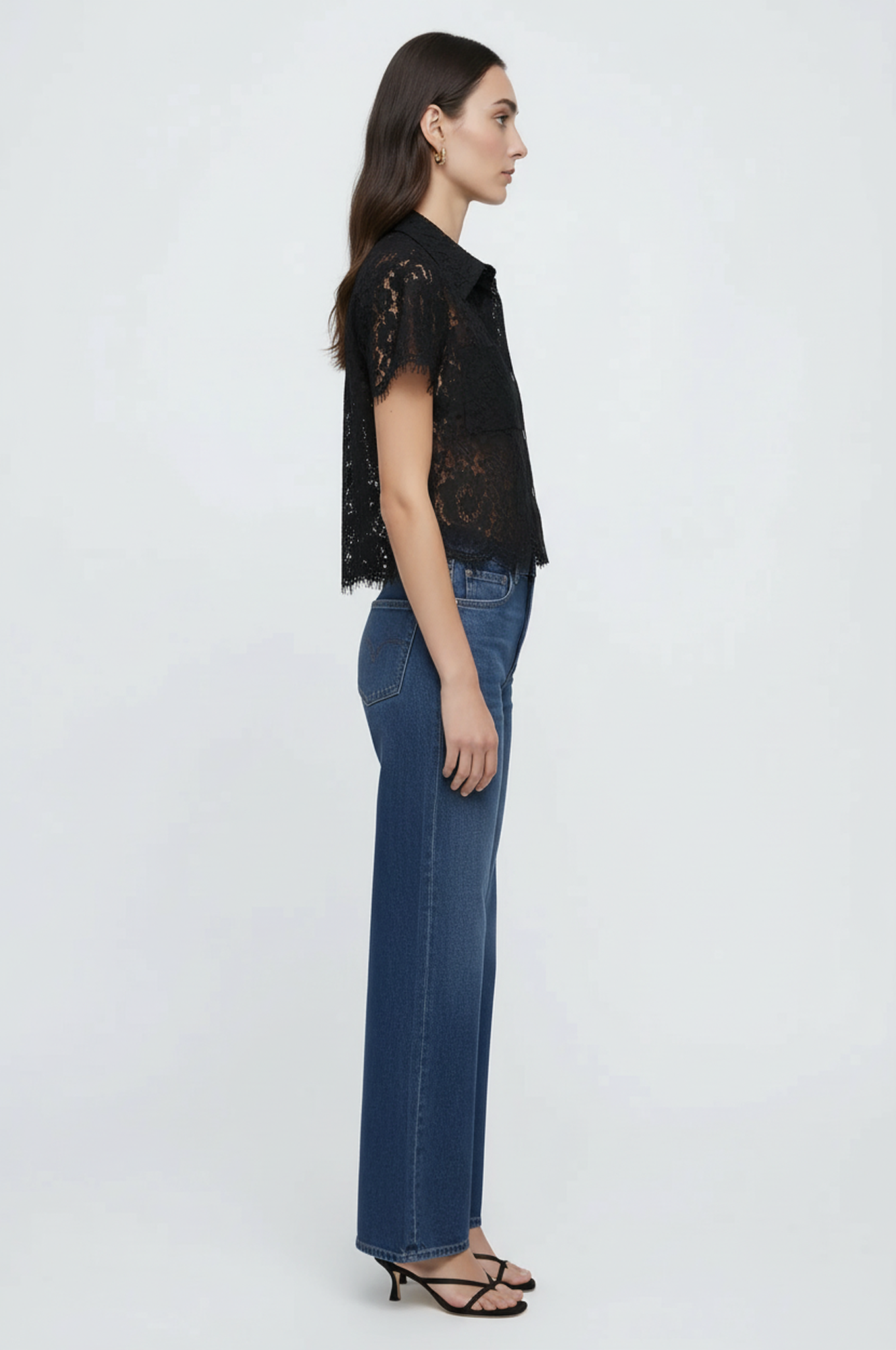 Lizzie Lace Short Sleeve Top