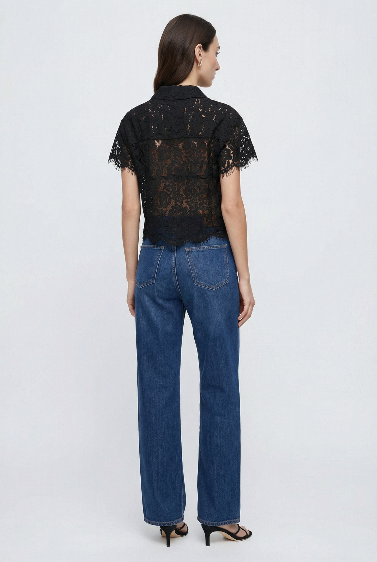 Lizzie Lace Short Sleeve Top