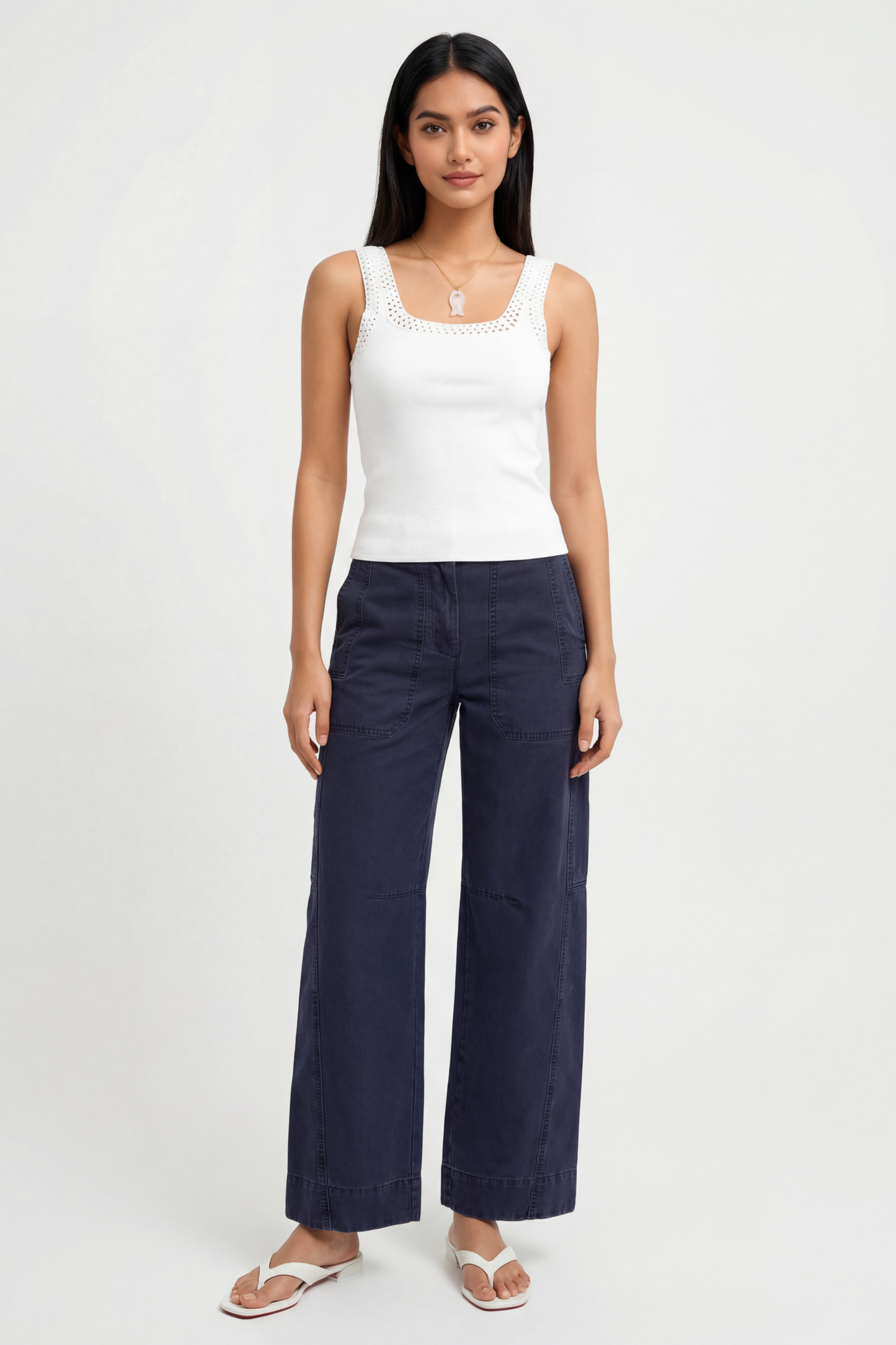 Louisa Crochet Trim Tank Top