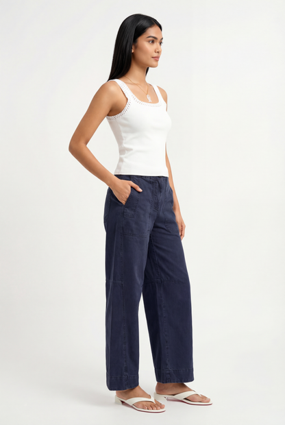 Louisa Crochet Trim Tank Top