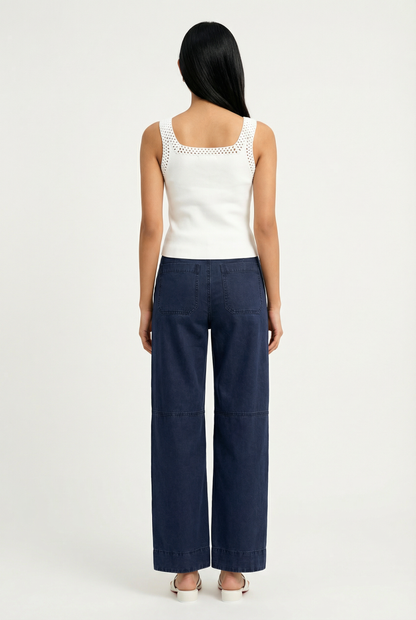 Louisa Crochet Trim Tank Top