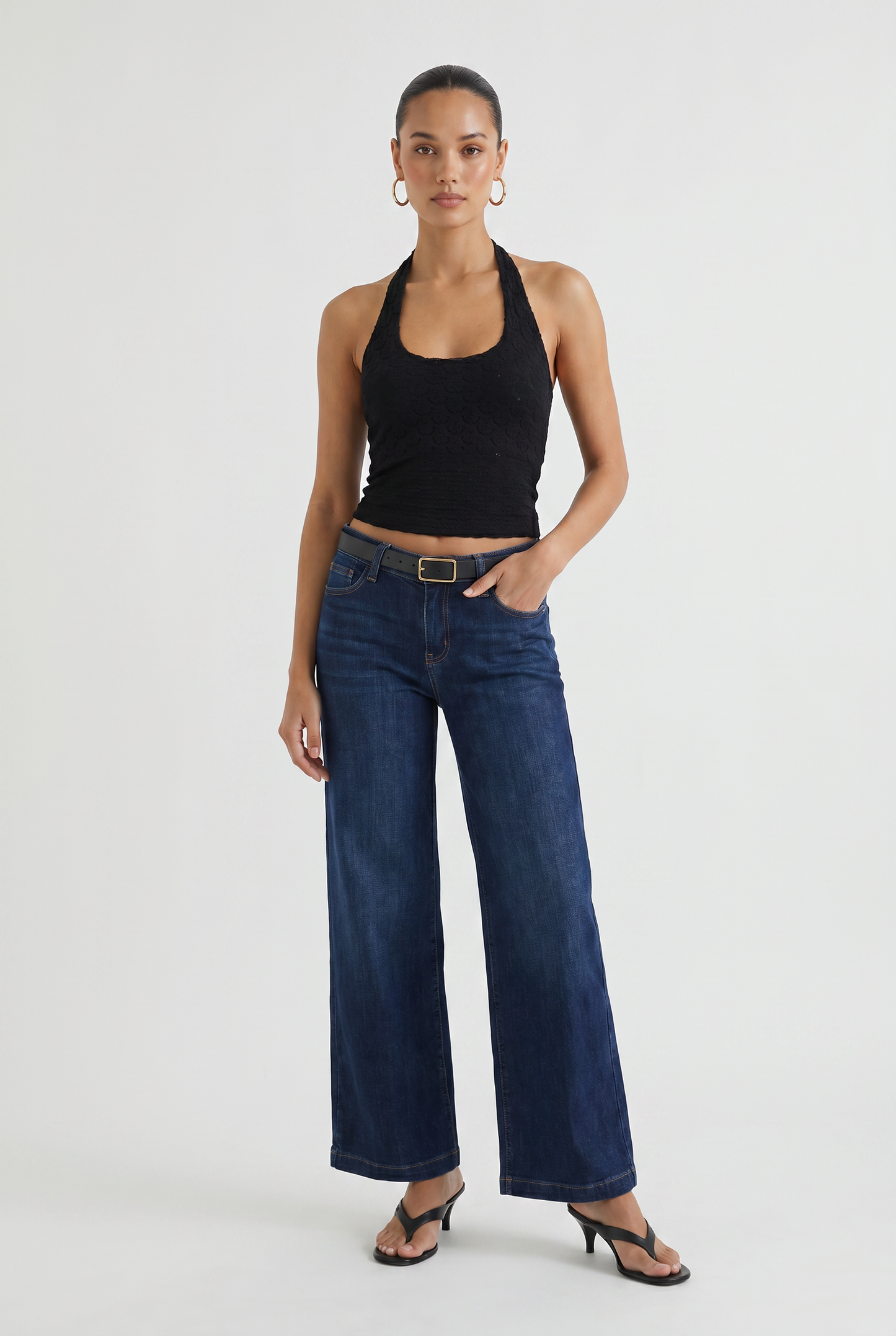 Luna Lace Halter Neck Tank