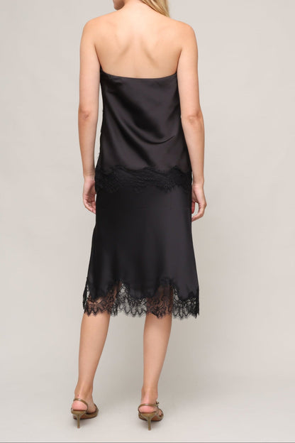 Luna Lace Trim Slip Skirt