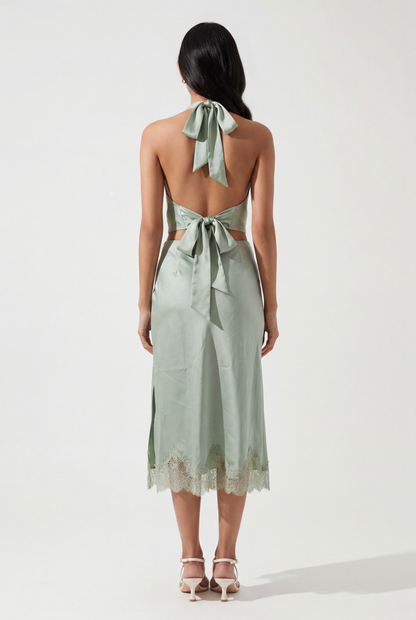 Luna Lace Trim Slip Skirt